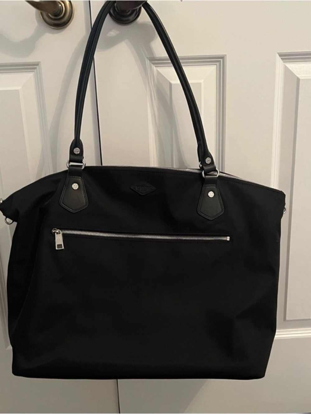 MZ Wallace Chelsea Travel Overnight XL Tote Nylon Black